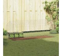 Rabbit Cage Silver 200 X 78 X 78 Cm Galvanised Steel