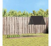 Rabbit Cage Silver 400 X 100 X 210 Cm Galvanised Steel