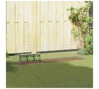 vidaXL Rabbit Cage Silver 650 x 55 x 55 cm Galvanised Steel Garden and Patio Durable and Stylish for All Ages Practical Options for a Beautiful Outdoor Area