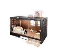 Rabbit cage Spacious Outdoor Pet Rabbit Cage - Create a Dream Home Villa with an Inviting Nest for Your Furry Friends