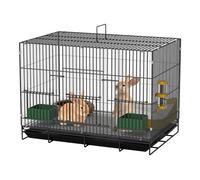 Rabbit cage Spacious Outdoor Pet Rabbit Cage - Create a Dream Home Villa with an Inviting Nest for Your Furry Friends