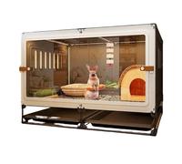 Rabbit cage Spacious Outdoor Pet Rabbit Cage - Create a Dream Home Villa with an Inviting Nest for Your Furry Friends