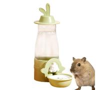 Rabbit Cage Water Bottle - Hanging Water Dispenser Feeder, 600ml Water Bottle Dripless Cage Bottle Gravity Automatic Bunny Chinchilla Lagenia, No Pig Hedgehog Ferret Cage Bottle Dripless