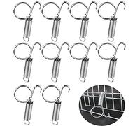 Rabbit Cages Spring Door Latch,10 PCS Spring Hooks for Rabbit Cage Multifunctional Spring Cage Latch Cage Door Spring Hook for Fixing Rabbit, Dog, Cat, Parrot, Guinea Pig, Bunny, Pet Cage Door