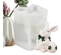 Rabbit Candle Mold - Easter Rabbit Egg Candle Making Supplies,Silicone Soap Mould,for DIY Lovers Family Friends Soap Plaster Ornament Resin Craft Clay Candy Chocolate
