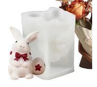 Rabbit Candle Mold,Rabbit Egg Craft Molds | Silicone Aromatherapy Plaster Mould - for Soap Plaster Ornament Resin Craft Clay Candy Chocolate Holiday Party Family Friends