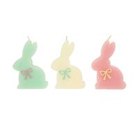 Rabbit candles - Set of 3 Pastel one size