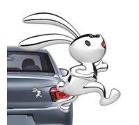 Rabbit Car Sticker, Car Metal Sticker Decal, Animal Cute Metal Adhesive Decor, Side Rear Trunk Emblem Rabbit Stickers for Hood, Door, Auto Body