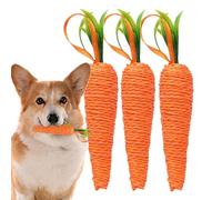 Rabbit Carrot Toy 3Pcs Pet Teeth Cleaning Carrot | Bunny Chew Toy Pets Small Dogs Rabbit Bunny Small Animals Teeth Cleaning