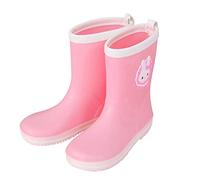 Rabbit Cartoon Character Rain Shoes Children's Rain Shoes Boys And Girls Water Shoes Baby Rain Boots Water Boots Rain Boots For Boys And Girls (A, 4 Big Kids)