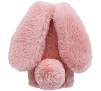 Rabbit Case for Xiaomi Mi 11 Lite 5G [ Fluffy Rabbit ] Soft and Comfortable Plush cover Fun Luxury and Lovely Character Shockproof Cases for Xiaomi Mi 11 Lite 5G - Pink