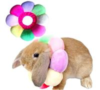 Rabbit Cat Cone Collar Soft,Adjustable Cat Recovery Collar,Wound Healing Accessory,Cat Cones to Stop Licking,for Chinchilla,Guinea Pigs,Bunny,Kitten Donut Collar After Surgery(Small)