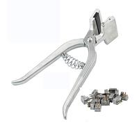MQEIANG Rabbit Cat Dog Use Pets Management Tools Animal Tattoo Plier Animal Tattoo With Numbers Letters Ferret For Rabbits (Color : Silver, Size : M)