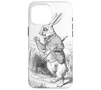Rabbit checking watch by Sir John Tenniel Case for iPhone 16 Pro Max