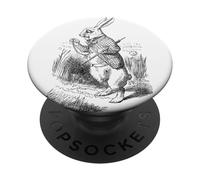 Rabbit checking watch by Sir John Tenniel PopSockets Adhesive PopGrip