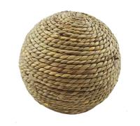 Rabbit Chew Toy - Natural Grass, Rattan Ball | Small Pet Teeth Grinding Toy for Guinea Pigs & Hamsters, Fun Game | Safe, Digestible, Ideal for Chinchillas, Birds and Rodents