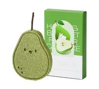 Rabbit Chew Toys - Large Teething Pear for Rabbits | Kiln-Dried Timber with Fibrous Texture & Fruit Shape for Gnawing, Pecking, Nibbling and Grinding Incisors Molars Teeth Gums