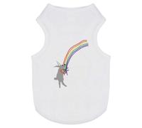 'Rabbit Clutching A Rainbow' Pet Dog/Cat T-Shirt (PT00131940)