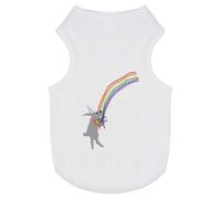 'Rabbit Clutching A Rainbow' Pet Dog/Cat T-Shirt (PT00131943)