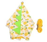 Rabbit Costume Harness Set | Soft Polyester, Adjustable Fit | Easy On/Off for Festival/Christmas | Cute Pineapple Pattern with Felt Decoration (Yellow Pineapple)