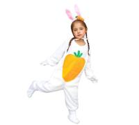 Rabbit Costume Kids, Bunny Costume, Animal Costume Kids Set Includes Bunny Ears Headband Gloves Bunny Tail Tutu Socks, Rabbit Ears Costume for Fancy Dress Easter Party Supplies