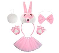 Rabbit Costume: Lightweight Bunny Cosplay Outfit, Adjustable Ear-tail Design | Comfortable Soft Fabric Anime Convention, Easter White Party Clothes Halloween Celebration For