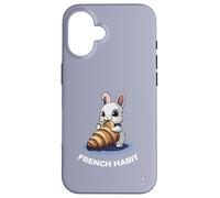Rabbit Croissant Humour Gift France French Habit Paris Case for iPhone 16