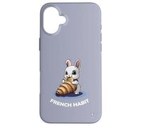 Rabbit Croissant Humour Gift France French Habit Paris Case for iPhone 16 Plus