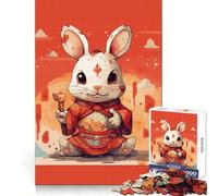 Rabbit Cute Japanese 1000 Piece Jigsaw Puzzles for Adults Jigsaw Mind Play Home Pastime Clean Edge Lovely Present (50x75cm)