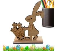 Rabbit Decoration,Wooden Easter Home Decor | Cyclist Rabbit Table Decorations For Festival | For Shelf Desk Stores Bedroom Living Room Cabinets PA Sill