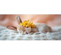 Rabbit Diamond Art Chrysanthemum Diamond Painting Kits for Adults 5D DIY Full Round Drill Cross Stitch Kits for Adults Arts and Crafts for Home Bedroom Decor, Room Decor, Gifts 80x160 cm -yym2603A2