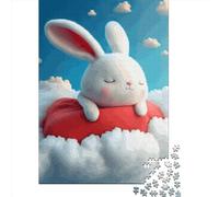 Rabbit Dreaming Jigsaw Puzzles Puzzle for Adults Kids. 1000 Piece Impossible Challenge Toy Educational Games Home Decoration for Adults& Kids Age 14 Years Up 1000pcs (75x50cm)