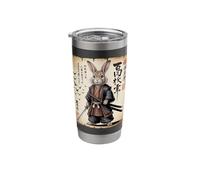 Rabbit Dressed As A Samurai Art Japanese Vintage Stainless Steel Insulated Tumbler