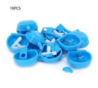 Rabbit Drinker Water Bowl Automatic Drinking Equipment Stainless Steel Plastic Durable Farm Cage Accessories for Commercial Breeding Rabbits Size 6.5 x 2 cm 10 Sets