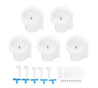 Rabbit Drinking Bowl Innovative Durable Hanging Water Bowl for Breeding Rabbit Fox Raccoon Mink Environmentally Friendly Plastic Stainless Steel 5 Pack