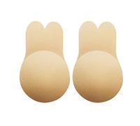 Rabbit Ear Adhesive Bra, Silicone Strapless Lifting Chest Sticker, Reusable Breast Lift Nipple Covers for Women (Skin Color)