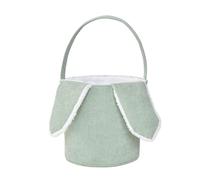 Rabbit Ear Baskets for Easter Bunny Basket Stuffed Basket Bags for Egg Hunting, Candy Storage Decorations with Bunny Ears for Boys Girls