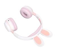 Rabbit Ear Headphones Rabbit Headphones Ear Tooth Headset Wireless Earphone for Cell Phone Mobile Phone, Bunny Headset on Ear Headphones (#1)