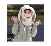 Rabbit Ear Helmet Winter Warm Ski Cover Comfortable Soft Fleece Skiing Head Warmer Cartoon Cute Decorative Helmet Cover Hat