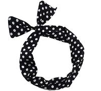 Rabbit Ear Polka Dot Headband Elastic Bunny Head Band Hairband Twisted Knotted Head Wrap Black And White Clever treatment
