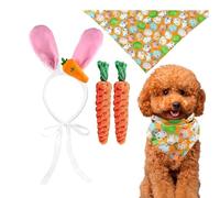 Rabbit Ears for Dogs, Easter Dog Outfit, Cute Rabbit Costume, Bandana Hat, Easter Headband Snoods, Rabbit Supplies for Bulldog, Pomeranian Pitbulls, Poodle, Pet Puppy Dogs