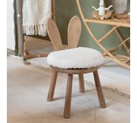 Rabbit Ears Kids Chair - Set of 2 - Natural and White - Wood