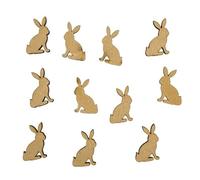 Rabbit Easter Bunny Embelishments Laser Cut MDF Shape Craft Table Decoration