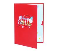 Rabbit Easter Cards - Paper 13x18cm | Bunny Greeting Cards, Color Printed Holiday Note Card | Happy Easter Bunny Card With Envelopes For Holiday Wishes Celebration Gift Use