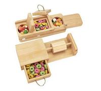 Rabbit Enrichment Toys,Animal Wooden Foraging Interactive Toy,Small Pet Exercise Game | for Guinea Hamster Ferret Chinchilla Hedgehog Gerbil Squirrel