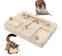 Rabbit Enrichment Toys, Hamster Wood Interactive Feeder | The Game Made From Sturdy Wood, These Toys Sniffle Puzzle Skin Educational For Chewing, Digging, Exploring