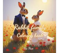 Rabbit family coloring book
