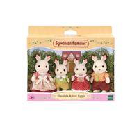 Rabbit Family With Chocolate Ears Figurine