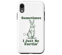 Rabbit Fart Funny Bunny Easter Sometimes I Just Be Fartin' Case for iPhone XR