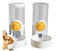 Rabbit Feeder for Cage, Pet Rabbit Feeder | Automatic Cat Feeder - Large Capacity Pet Cage Food and Water Bowl 1000ml Easy Refillable